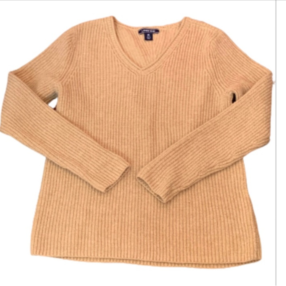 NWT  Lands’ End Women’s Merino Wool Blend Brown Sweater no tag